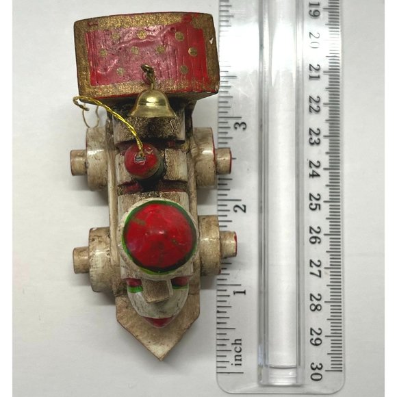 Enesco Train Engine Christmas Tree Ornament 4.5" Tall Vintage - Picture 4 of 9